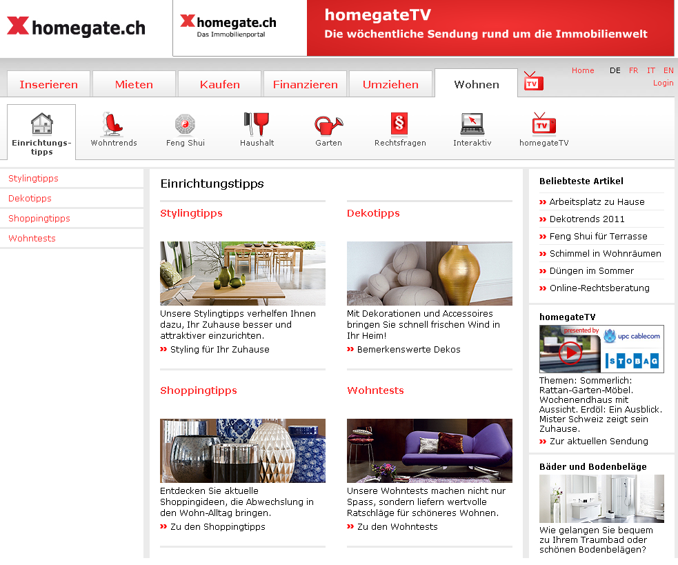Einfach mieten und vermieten mit homegate.ch | Land der Erfinder – Das ...
